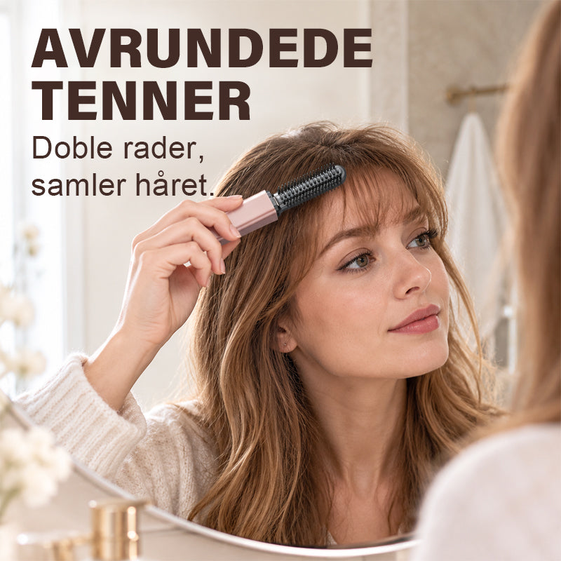 ✨ Mini trådløs varmekam for lugg – perfekt for styling på farten