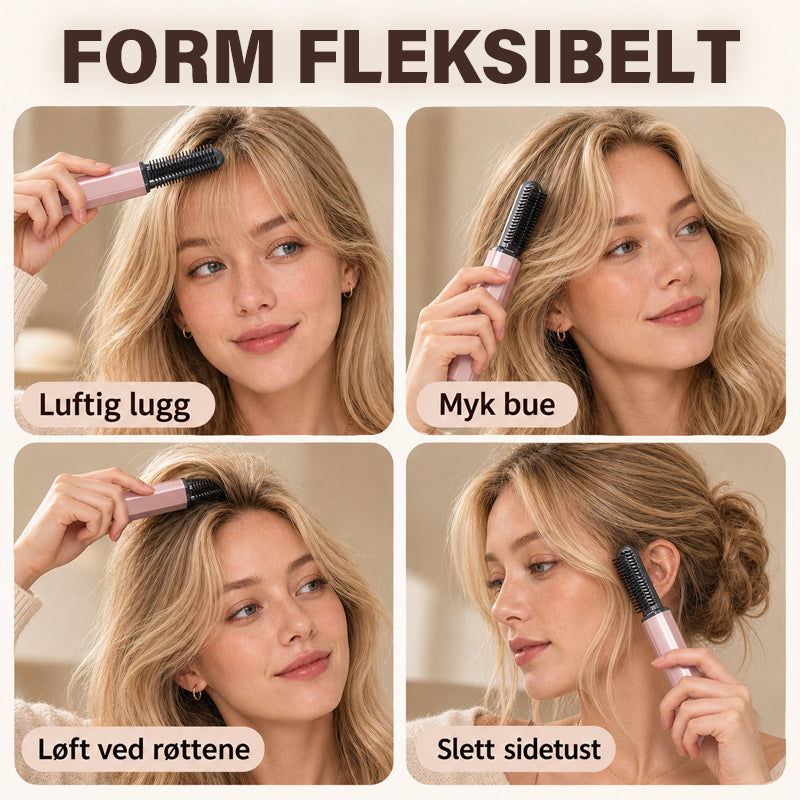✨ Mini trådløs varmekam for lugg – perfekt for styling på farten